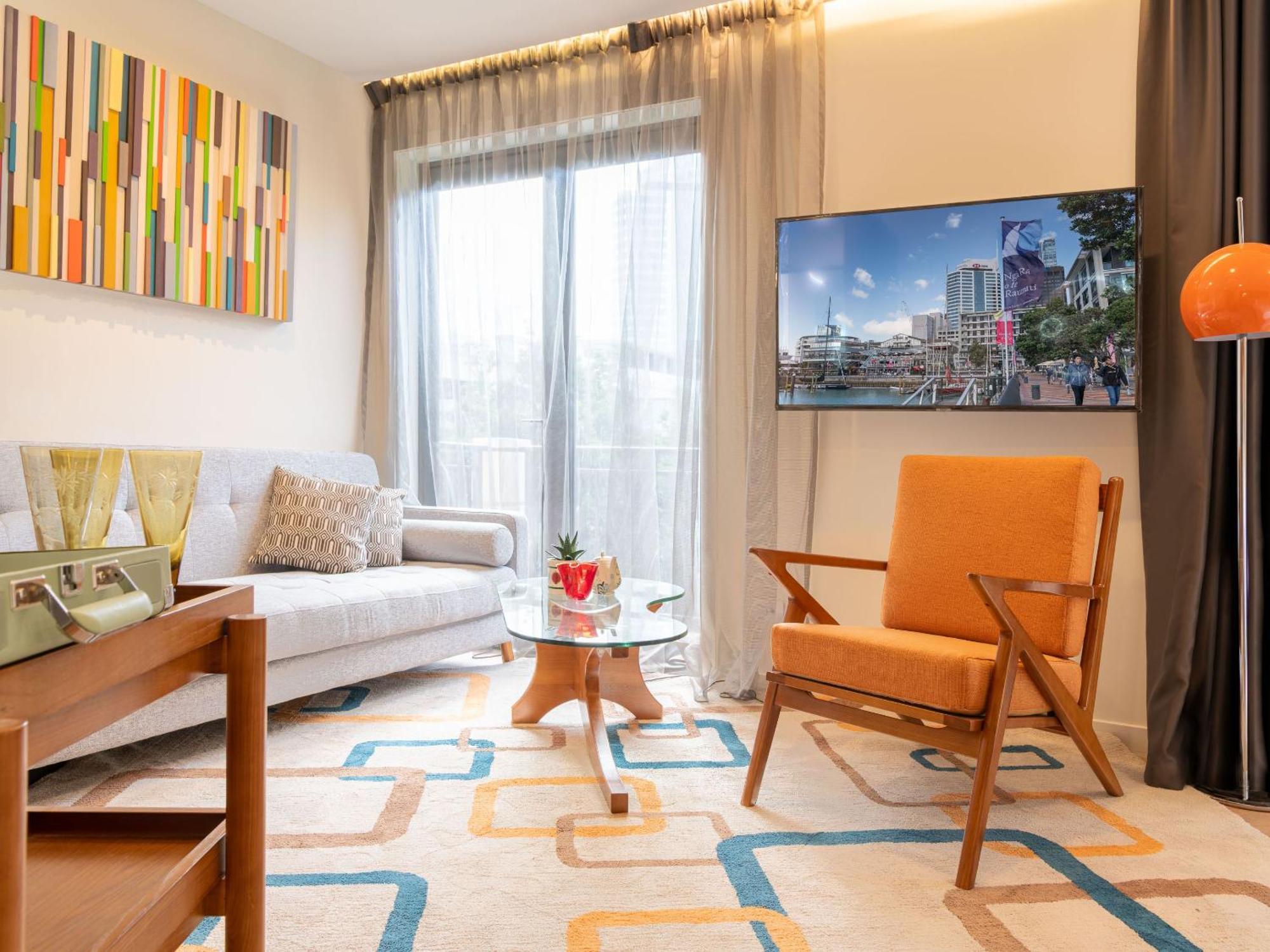 Ohtel Auckland Hotel ภายนอก รูปภาพ Living room