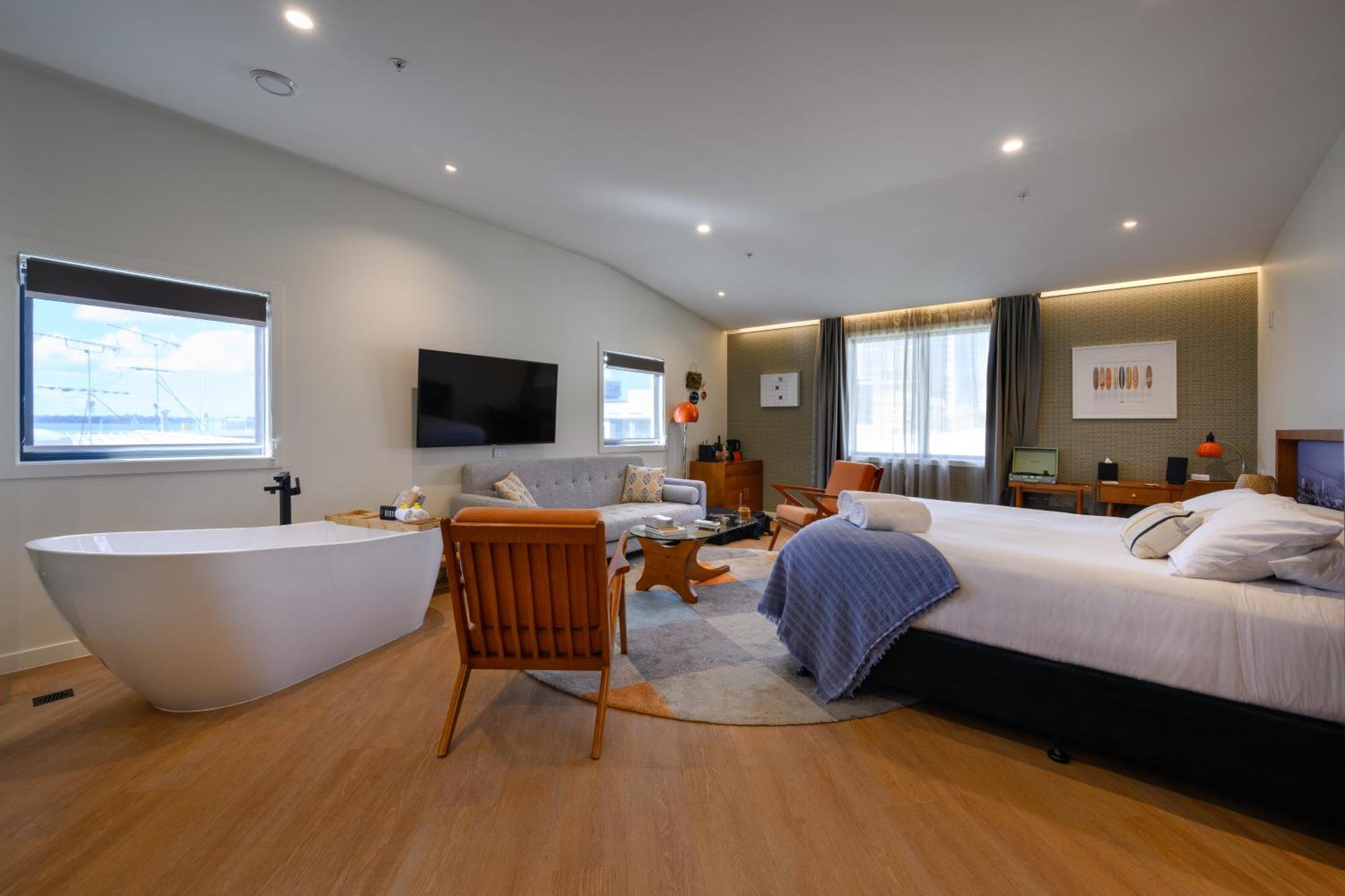 Ohtel Auckland Hotel ภายนอก รูปภาพ A suite at the hotel