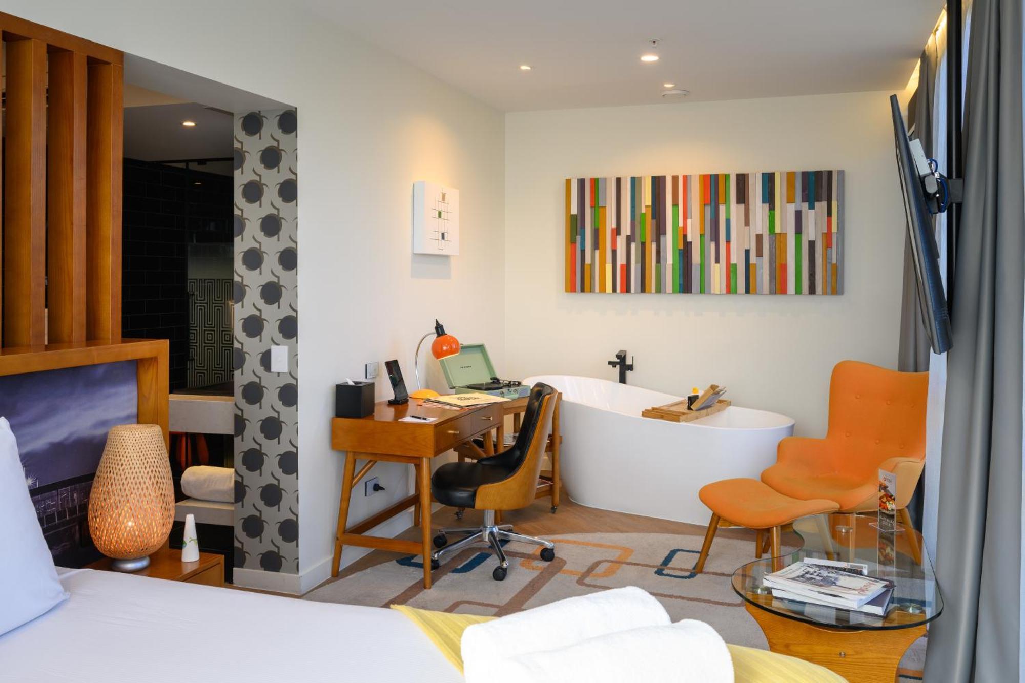 Ohtel Auckland Hotel ภายนอก รูปภาพ A room at the hotel