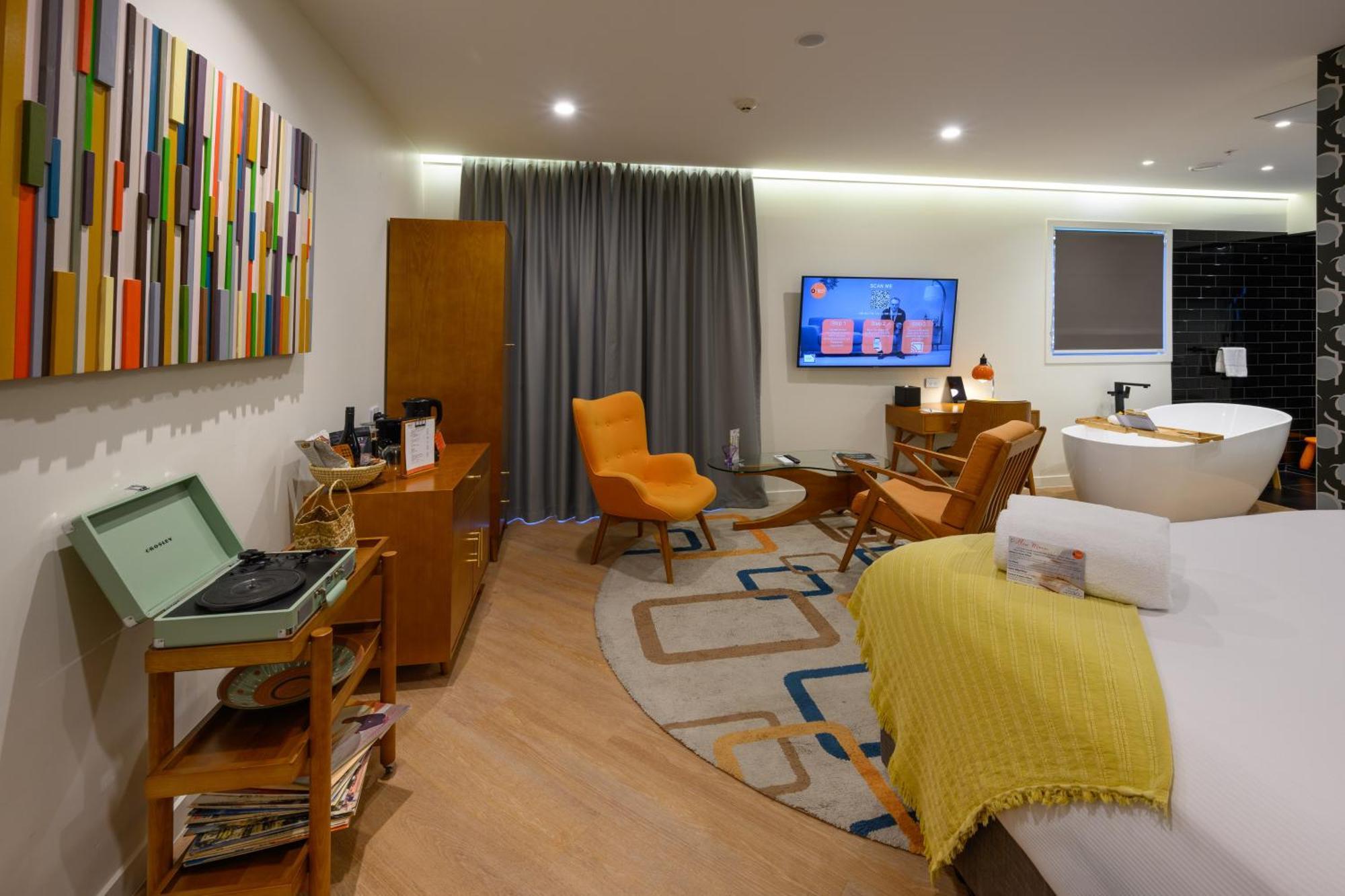 Ohtel Auckland Hotel ภายนอก รูปภาพ A room at the hotel