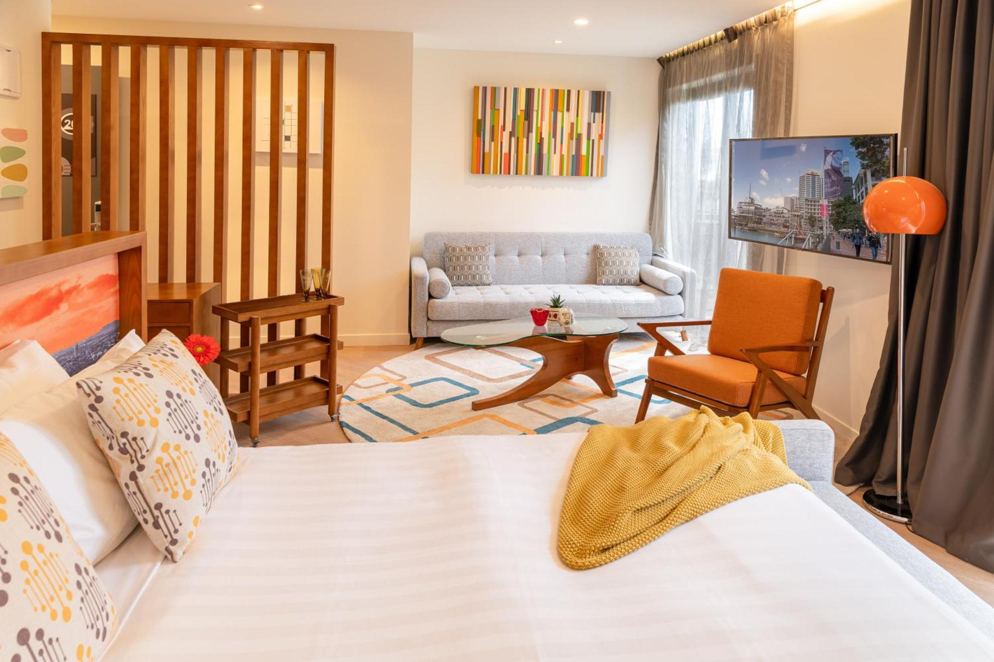 Ohtel Auckland Hotel ภายนอก รูปภาพ A room at the hotel