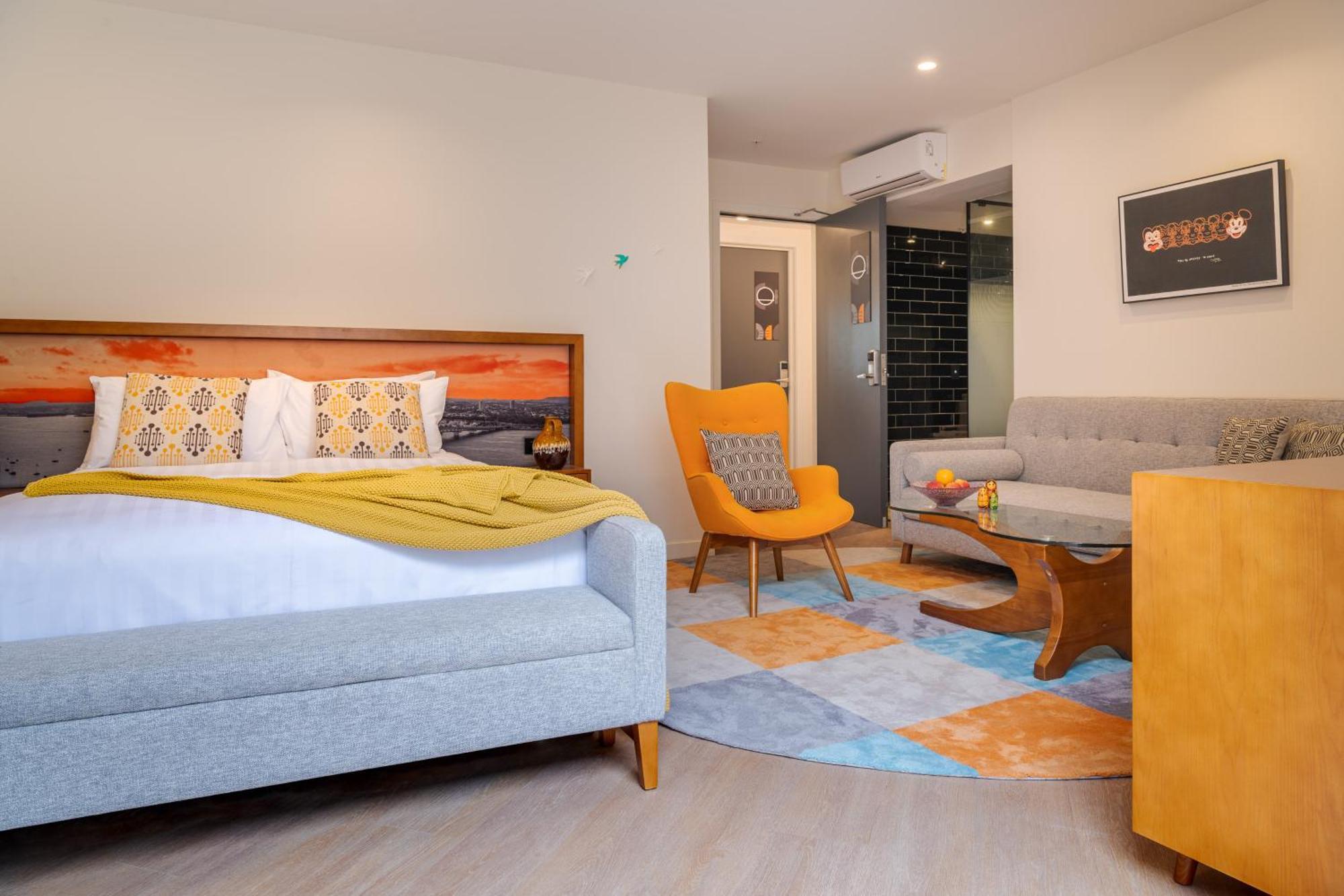 Ohtel Auckland Hotel ภายนอก รูปภาพ A room at the hotel