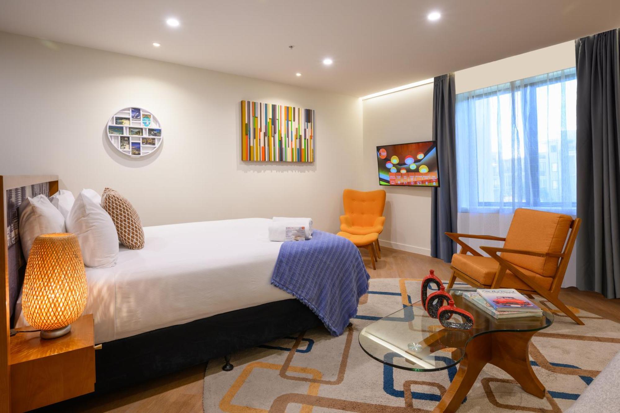 Ohtel Auckland Hotel ภายนอก รูปภาพ A room at the hotel